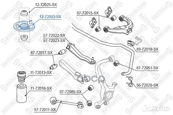 Опора амортизатора заднего Mitsubishi Galant all