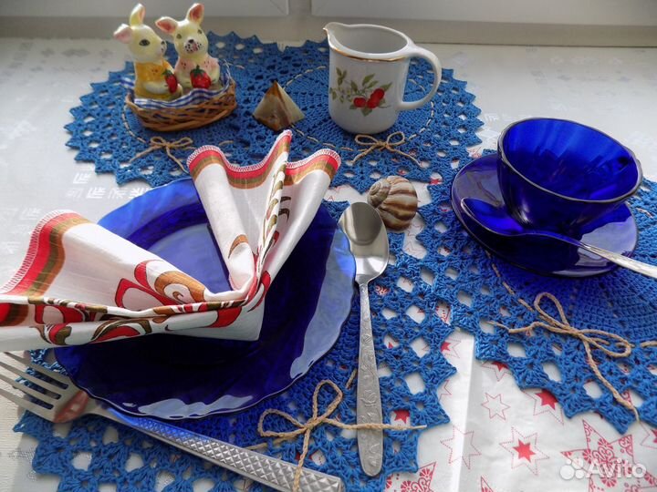 Салфетки сервировочные их хлопка