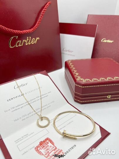 Cartier подвеска (золото Au 750)