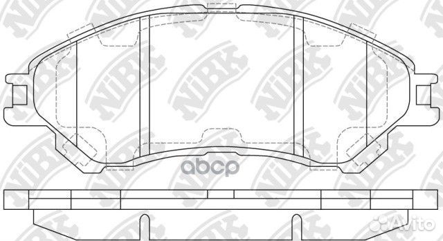 Колодки тормозные дисковые передние NiBK PN9809
