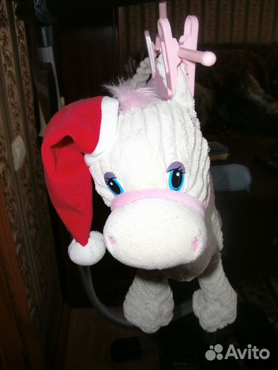 Подушка детская лошадка в колпаке