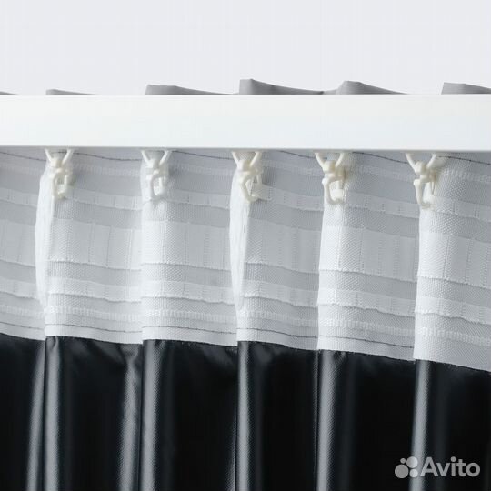 Бенгта Блокирующая свет гардина,Икеа серая