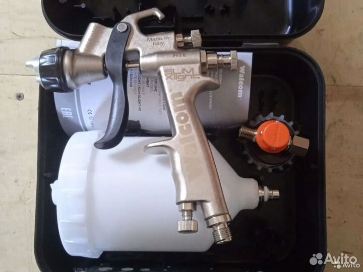 Краскопульт walcom slim xlight HTE с манометром