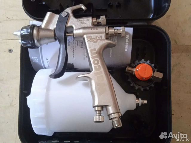 Краскопульт walcom slim xlight HTE с манометром