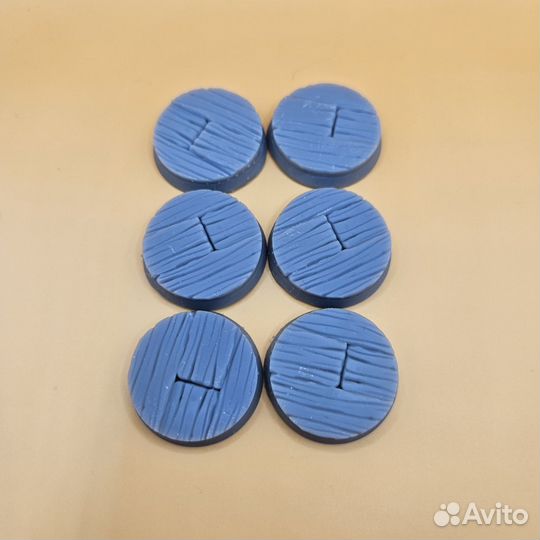 Базы для миниатюр (дерево) 6 шт