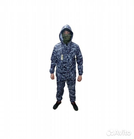 Костюм летний Горка Х/Б, Синий пиксель 58-60р