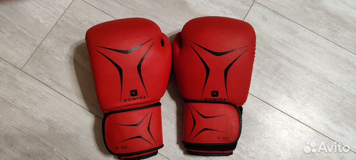 Боксерские перчатки 6 oz, domyos