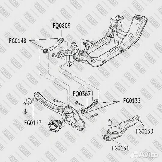 Сайлентблок рычага ford focus 04