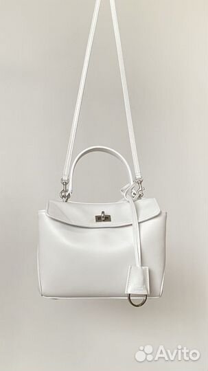 Сумка Balenciaga Rodeo белого мини-размера