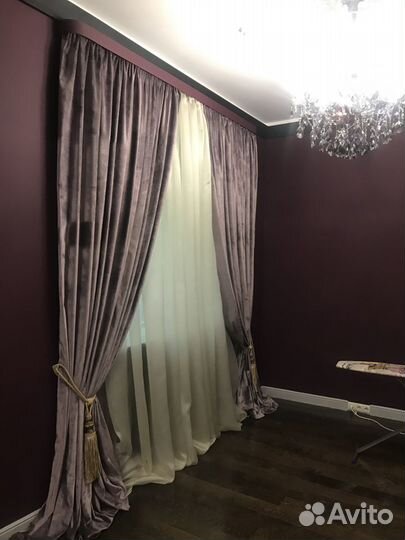 Шторы и тюль комплект