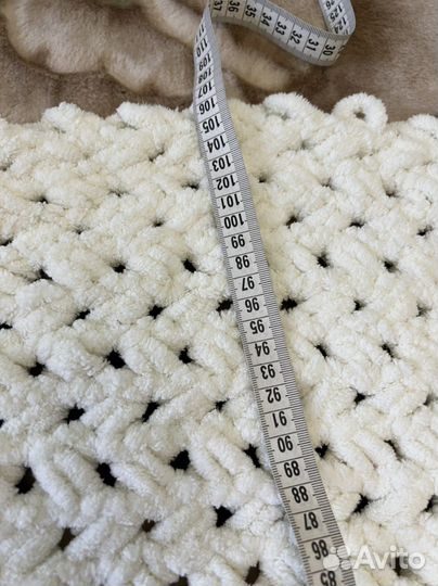 Плед теплый вязанный