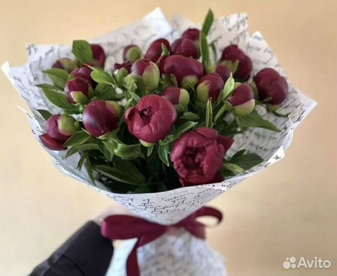 Пионы букет