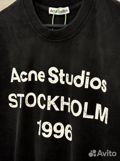 Футболка Acne Studios черная оверсайз новинка