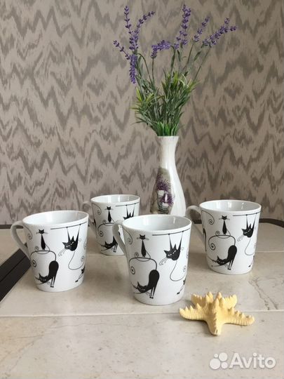 Фарфор - Блюдо Конаково, Кружки Добруш/ Беларусь