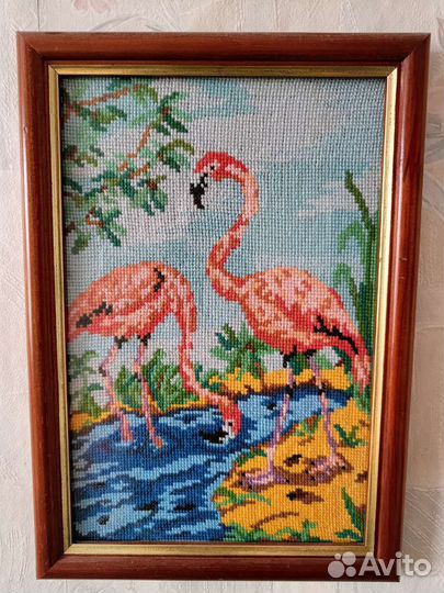 Картина вышитая крестиком ручная работа