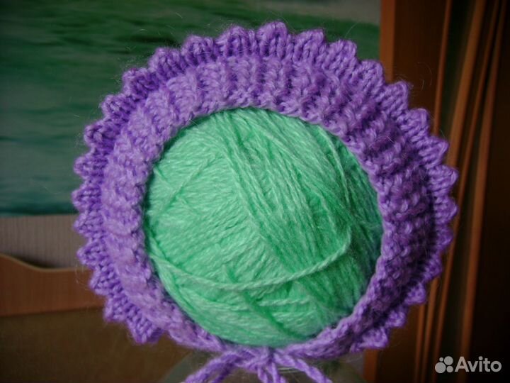 Чепчик размеры по овалу лица 38 см глубина 18 3-12