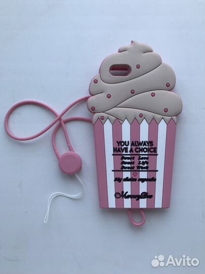 Чехол силиконовый розовый на iPhone 6s