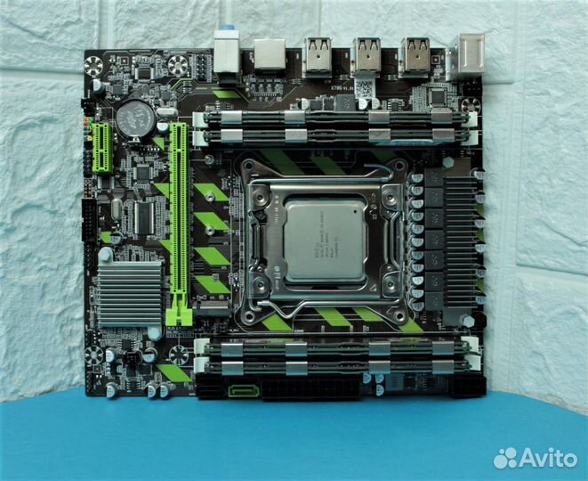 Материнская плата X79 Xeon E5 2650v2 32Gb