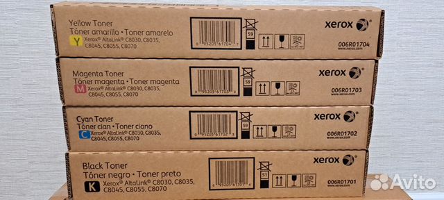 Комплект картриджей Xerox 4 шт оригинал