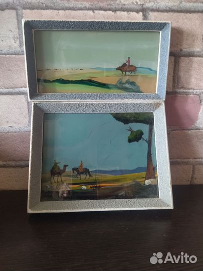 Картины на стекле Монголия