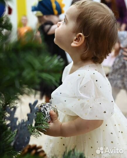 Нарядное платье для девочки 80 86 92
