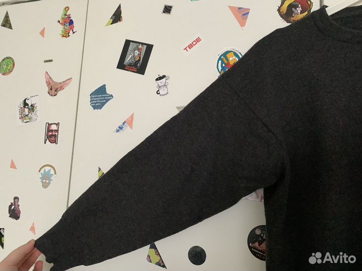 Шерстяной свитер джемпер woolmark италия xl eu 46