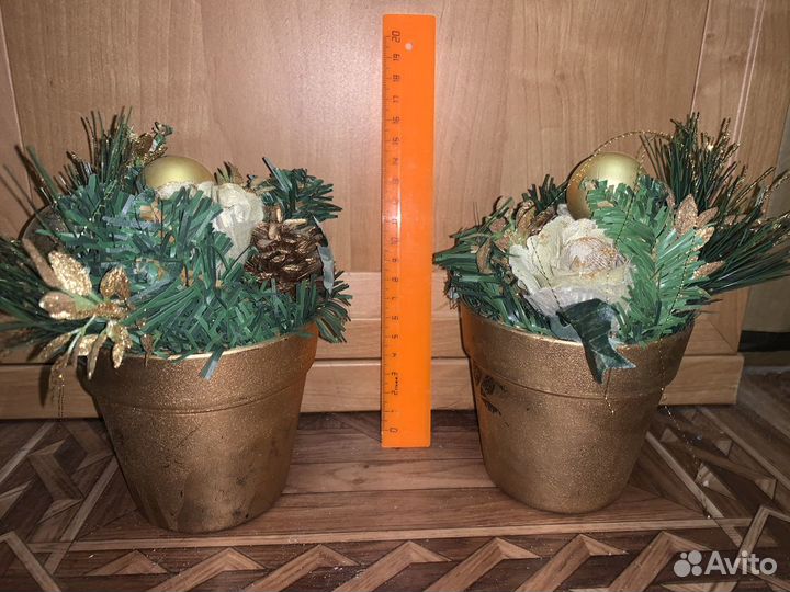 Новогодние украшения, елка, венок