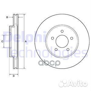 BG4120 диск тормозной передний Mazda Tribute 2