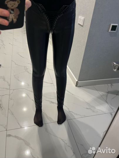 Кожаные легинсы ironbymironova
