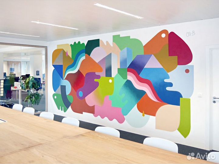 Разрисовать стену, роспись стен, граффити