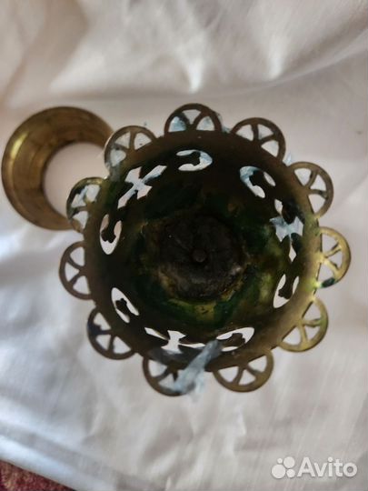 Настольная лампада старинная церковная 22 см