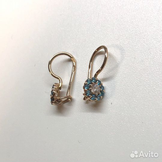 Золотые серьги 585 пробы