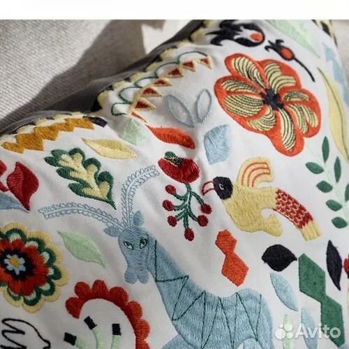 IKEA Подушка, Мягкая жесткость, Хлопок, 40x65 см