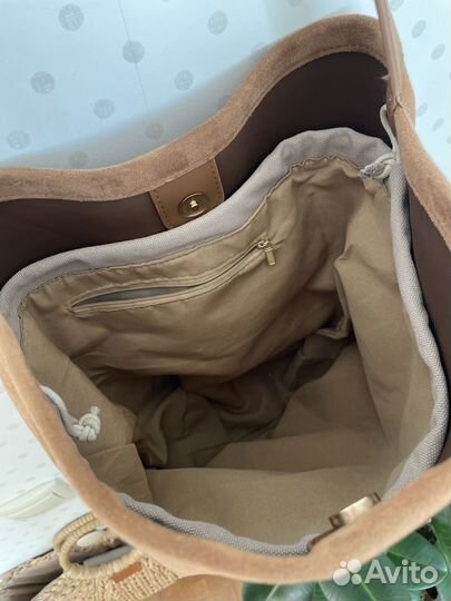 Сумка shoper под замшу