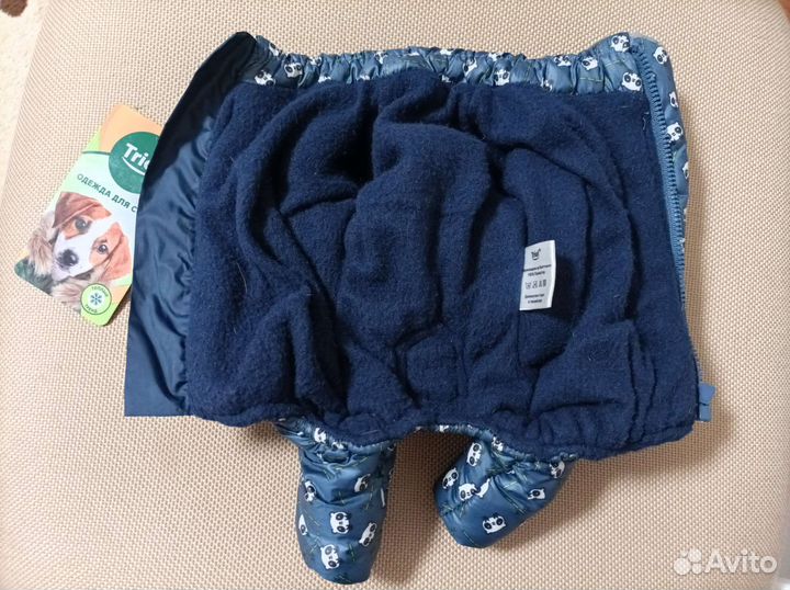 Комбинезон для маленькой собачки зимний