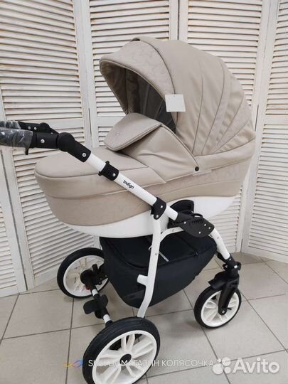 Новые коляски 2 в 1 Индиго в эко коже
