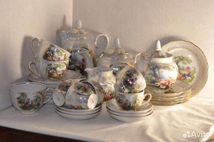 Чайно- кофейный сервиз Дулево бронь