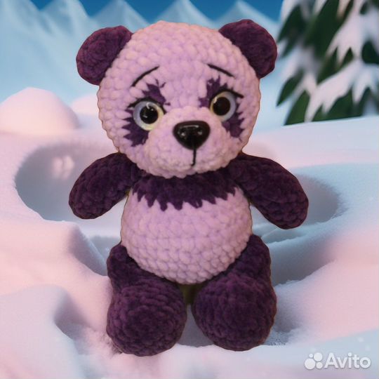 Панда плюшевая ручной работы