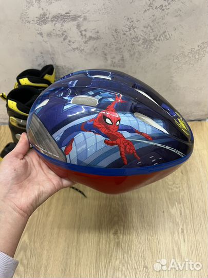 Роликовые коньки детские и шлем