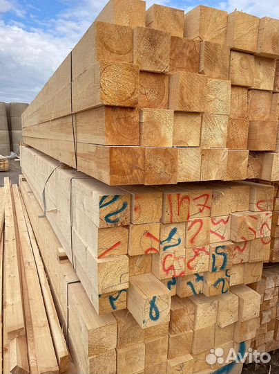 Брус обрезной 100х200х6000мм с доставкой