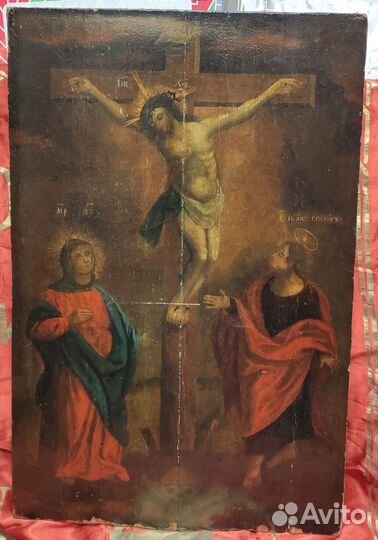 Икона Распятие Христово с Пресвятой Богородицей и