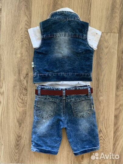 Джинсовый костюм детский
