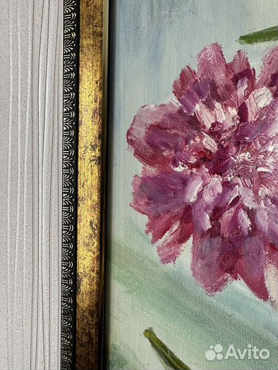 Картина Пионы в раме