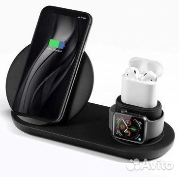 Беспроводная зарядка 3в1