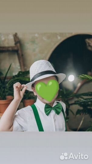 Шляпа белая детская