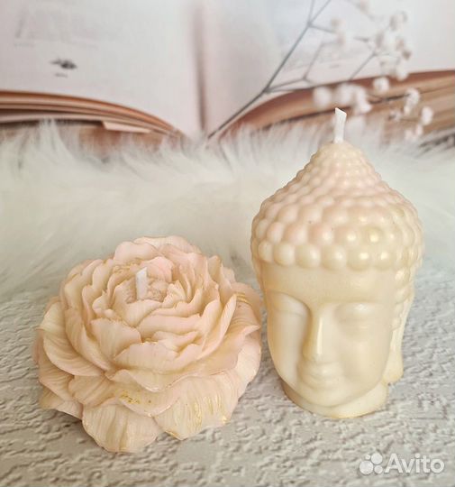 Набор свечей Будда+лотос