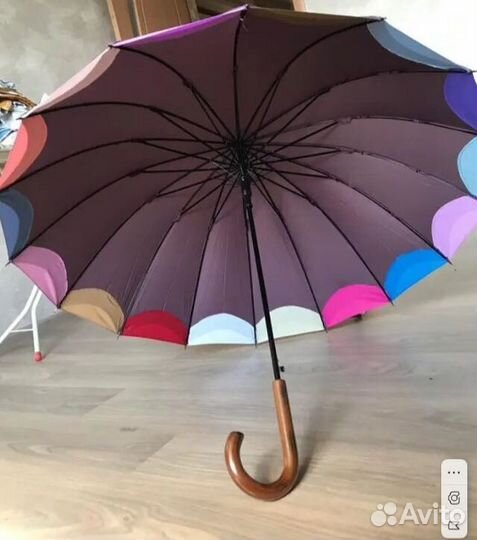 Зонт трость Три Слона L 2100 B 16 сп. полуавтомат