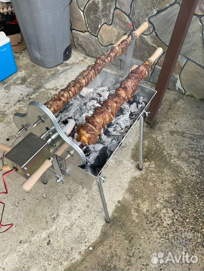 Мангал с электроприводом