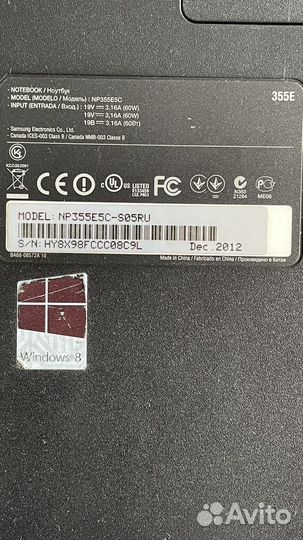 Ноутбук samsung