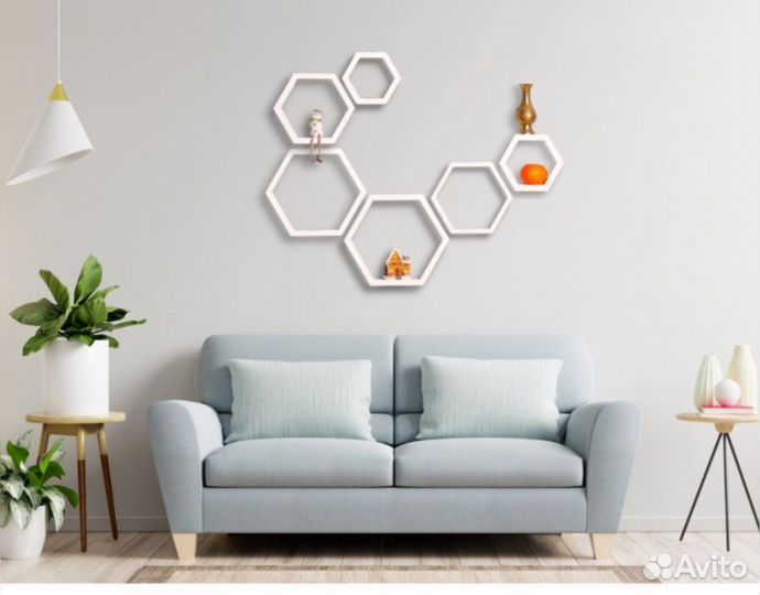 Полка настенная сота